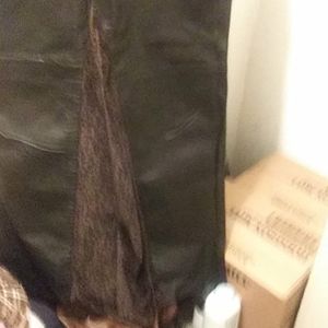 Leather skirt